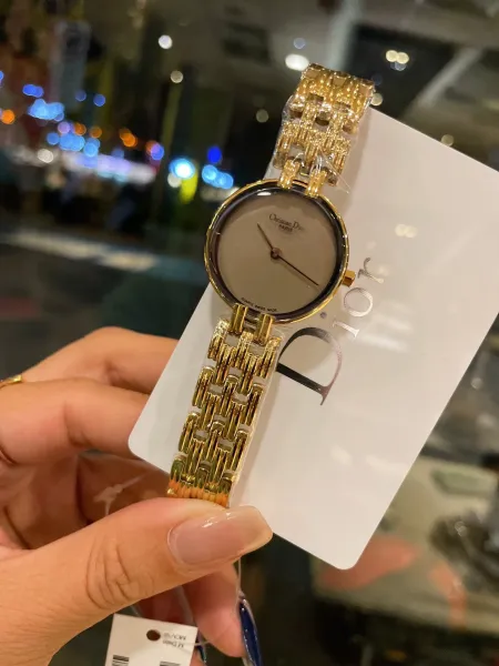 Dior La D de Dior Black Dial Gold-Tone Watch Watches - 45
