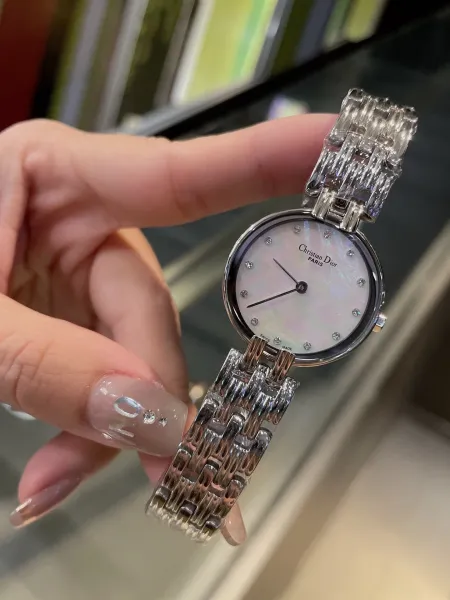 Dior La D de Dior Black Dial Gold-Tone Watch Watches - 15