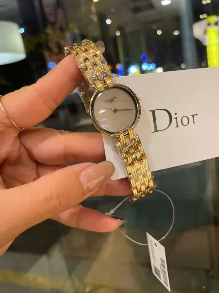 Dior La D de Dior Black Dial Gold-Tone Watch Watches - 46