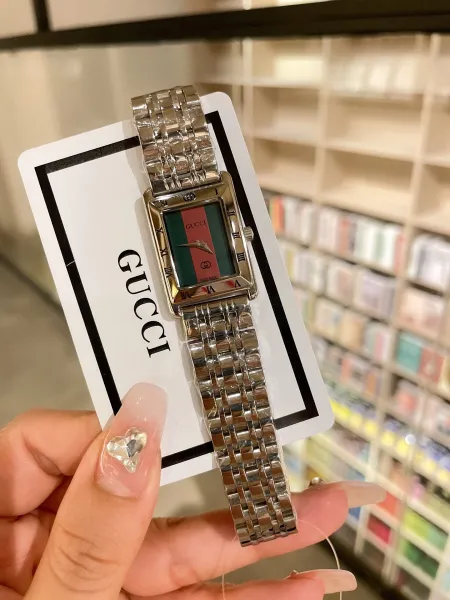 Gucci G-Timeless Mini Black Leather Strap Quartz Watch Watches - 30