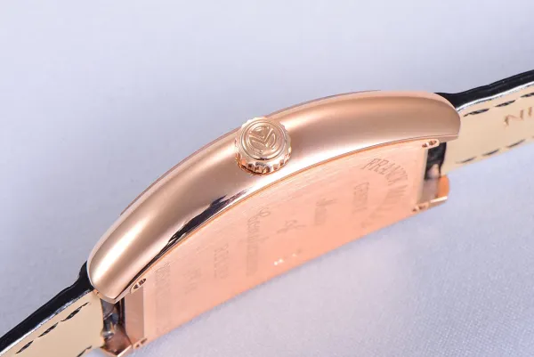 Franck Muller Curvex Diamond-Set Rose Gold with Turquoise Alligator Strap Watch Watches - 18