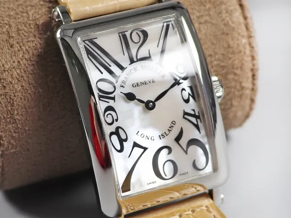 Franck Muller Long Island Mother-of-Pearl Dial Diamond Bezel White Gold Watch Watches - 30