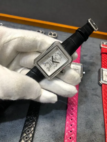 Chanel Boyfriend Watch Black Diamond-Paved Quartz Watch Watches - 20