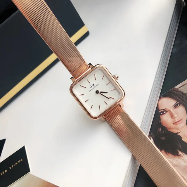 Daniel Wellington Watches Square-case mesh bracelet watch product detail image 5