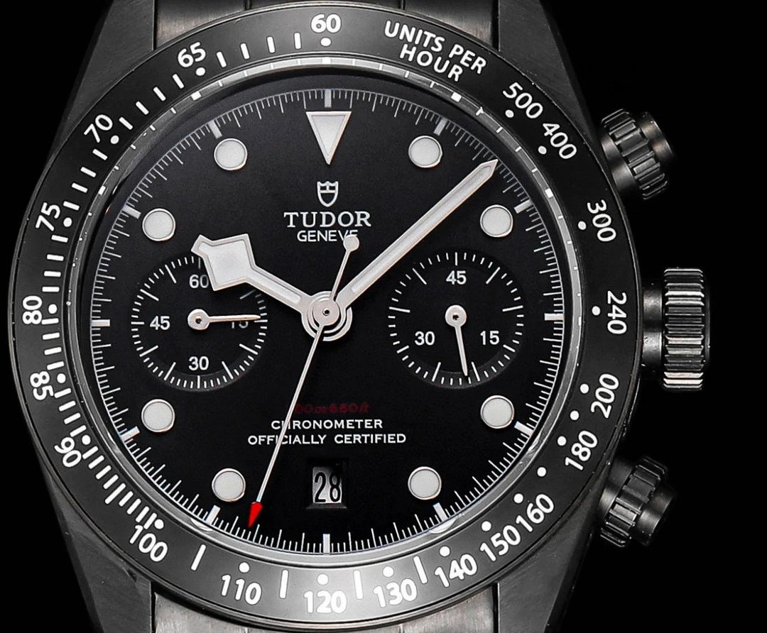 Design Tudor Black Bay Chrono S&G Gold Beige Dial Mechanical Watch Watches - 11