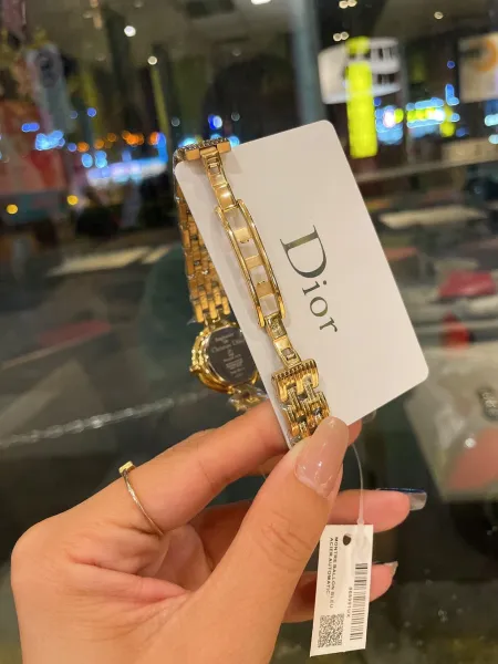Dior La D de Dior Black Dial Gold-Tone Watch Watches - 49