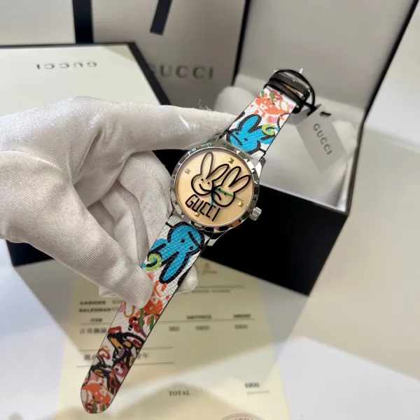 Gucci GG Marmont Rabbit Print Watch Multicolor Quartz Watch Watches - 13