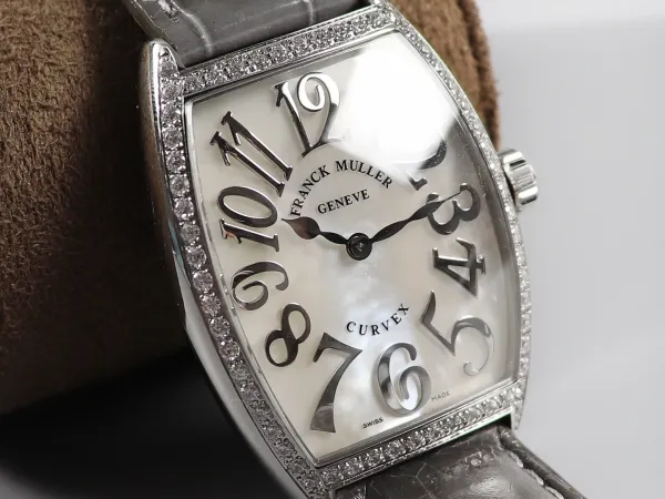 Franck Muller Curvex Blue Alligator Strap Mechanical Watch Watches - 27