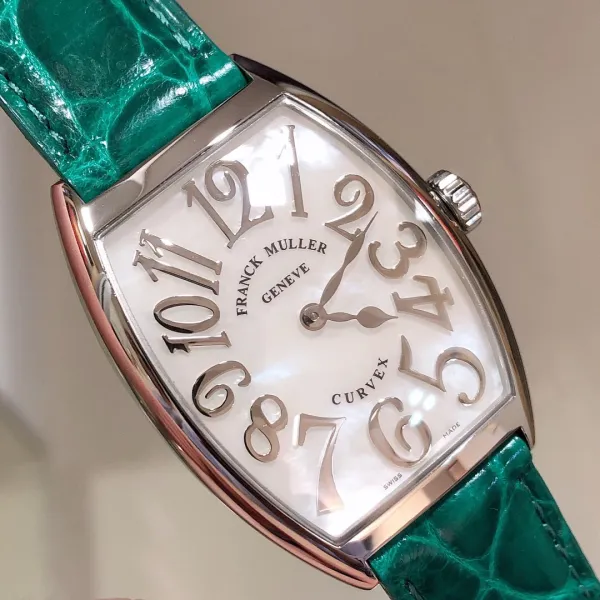 Franck Muller Curvex Blue Alligator Strap Mechanical Watch Watches - 54