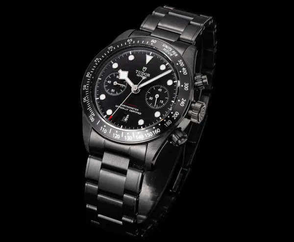 Design Tudor Black Bay Chrono S&G Gold Beige Dial Mechanical Watch Watches - 12