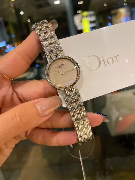 Dior La D de Dior Black Dial Gold-Tone Watch Watches - 9
