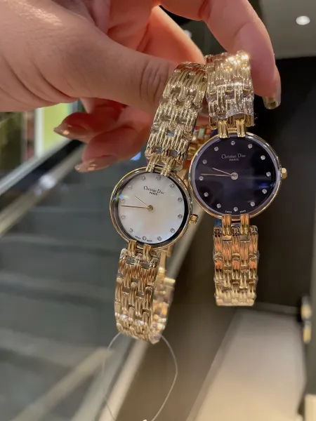 Dior La D de Dior Black Dial Gold-Tone Watch Watches - 55