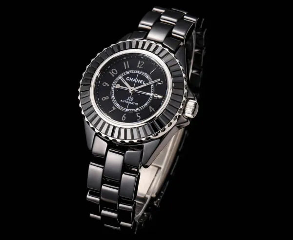 Chanel J12 Automatic White Ceramic Diamond Bezel Watch Watches - 14