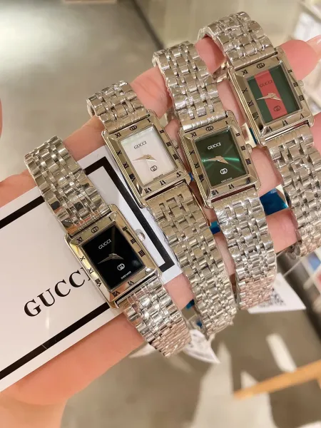 Gucci G-Timeless Mini Black Leather Strap Quartz Watch Watches - 34