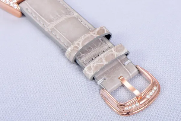 Franck Muller Curvex Diamond-Set Rose Gold with Turquoise Alligator Strap Watch Watches - 34