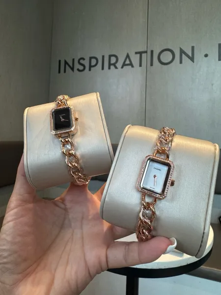 Chanel Première Rock Black Dial Rose Gold Diamond-Set Watch Watches - 3