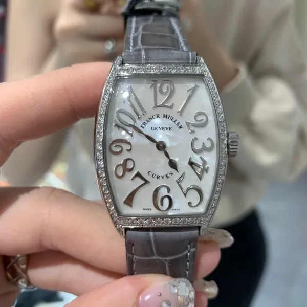 Franck Muller Curvex Blue Alligator Strap Mechanical Watch Watches - 32