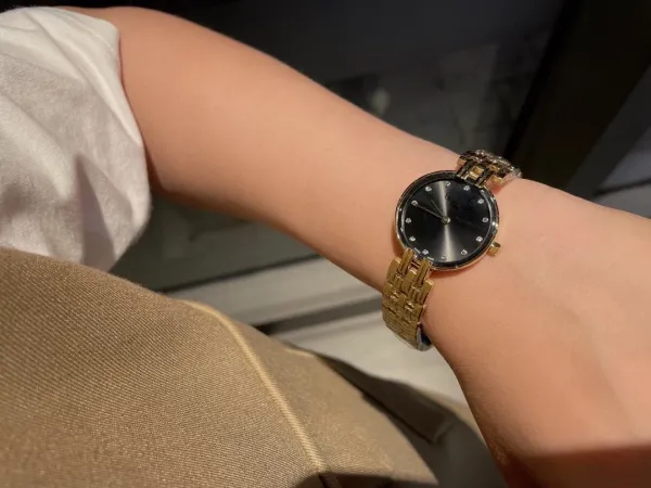 Dior La D de Dior Black Dial Gold-Tone Watch Watches - 37