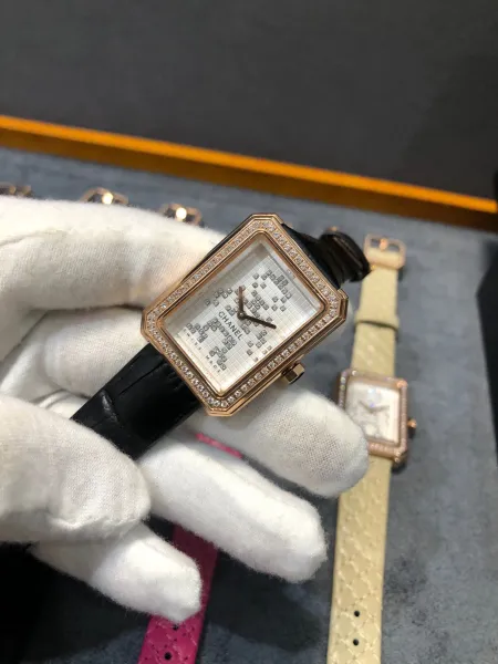 Chanel Boyfriend Watch Black Diamond-Paved Quartz Watch Watches - 15