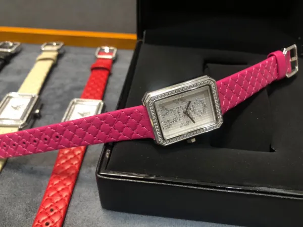 Chanel Boyfriend Watch Black Diamond-Paved Quartz Watch Watches - 35