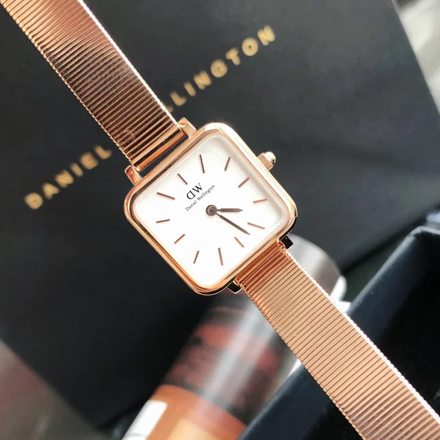 Daniel Wellington Watches Square-case mesh bracelet watch product detail image 8