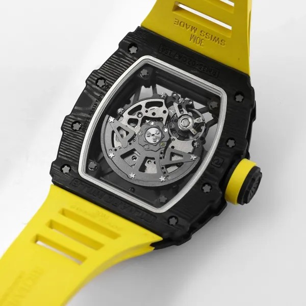 Richard Mille RM 35-02 Rafa Carbon Fiber White Rubber Mechanical Watch Watches - 58