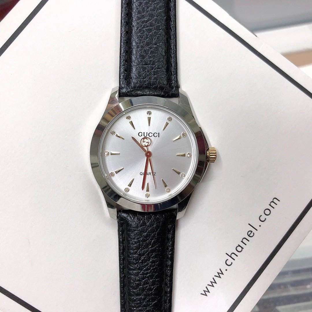 Gucci G-Timeless Mini Green Leather Quartz Watch - 19