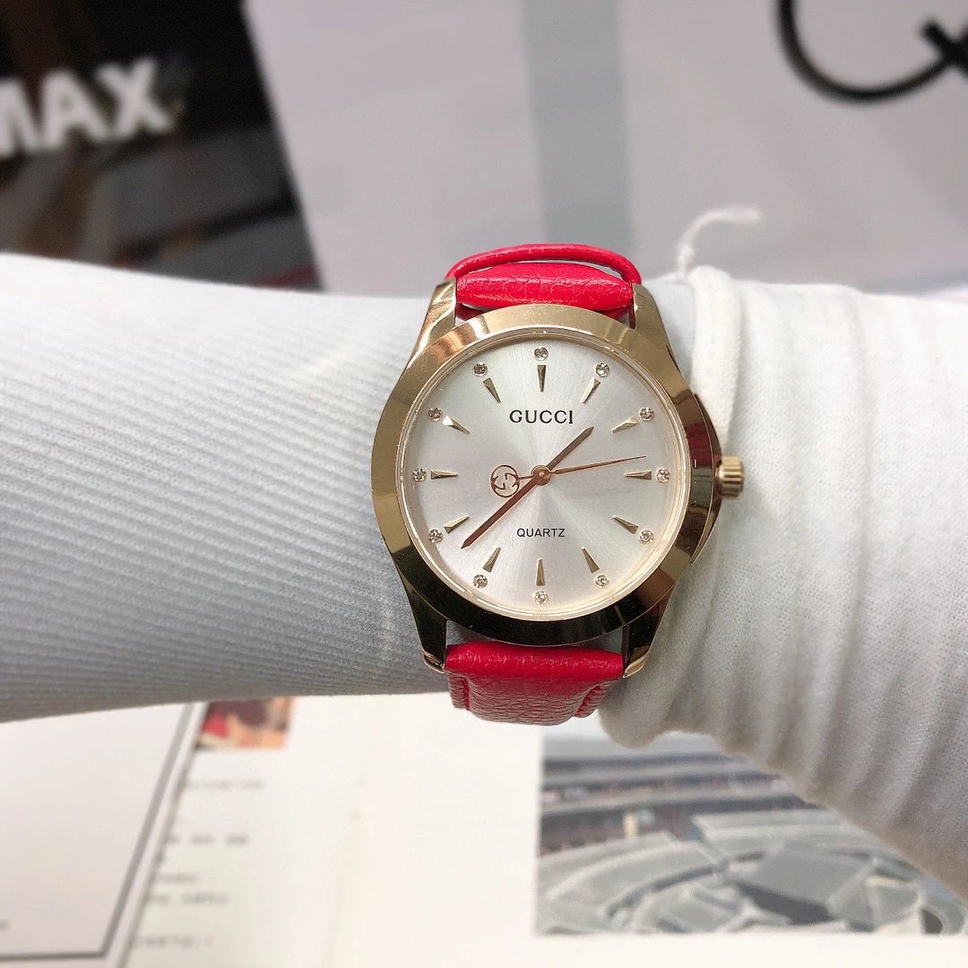 Gucci G-Timeless Mini Green Leather Quartz Watch - 53