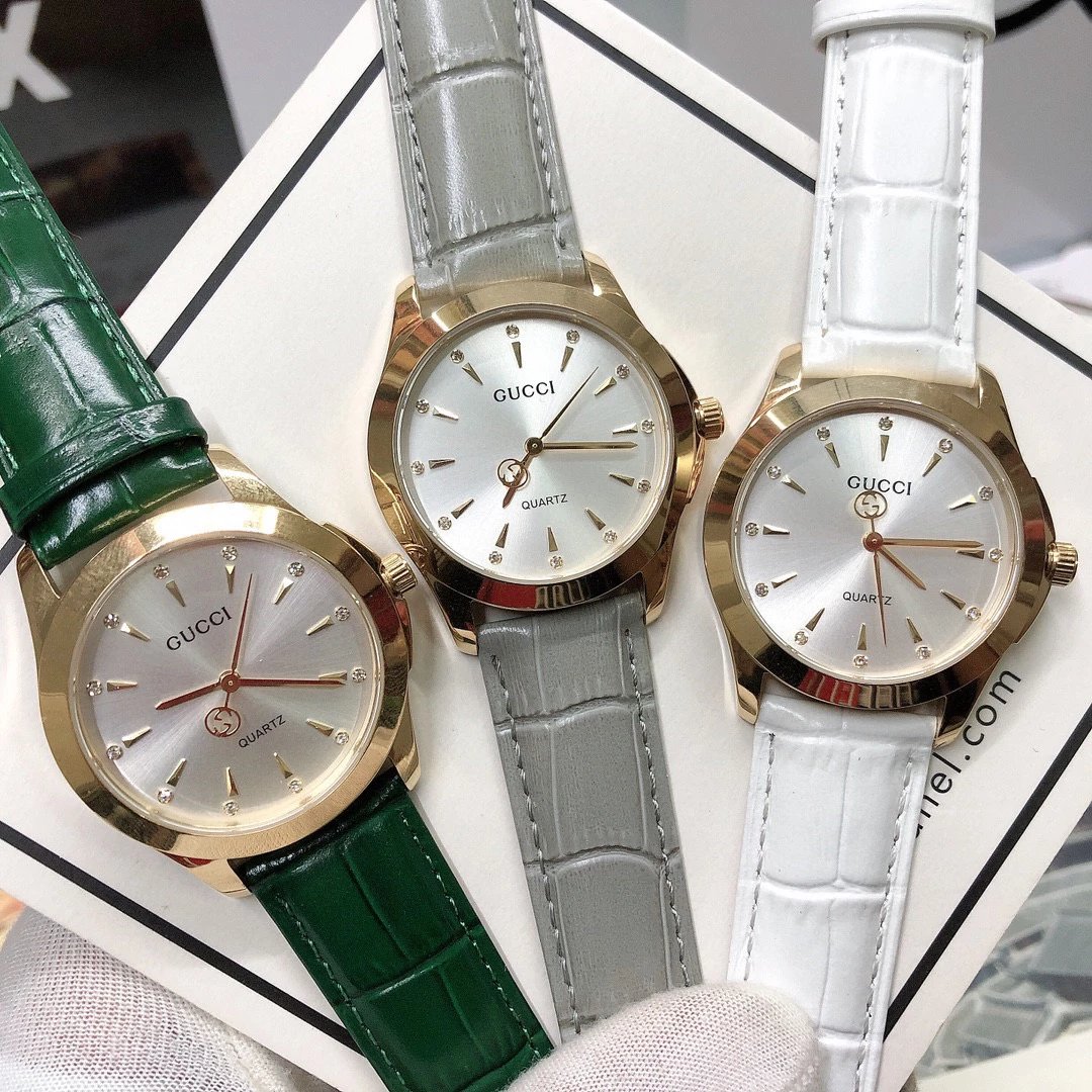 Gucci G-Timeless Mini Green Leather Quartz Watch - 17