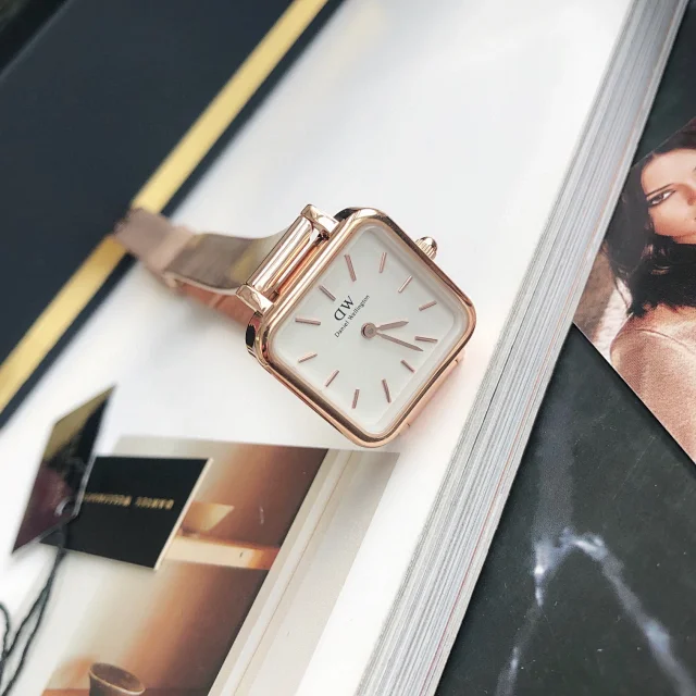Daniel Wellington Watches Square-case mesh bracelet watch product detail image 6