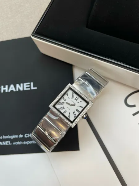 Chanel Premiere Black Dial Silver-Tone Watch Watches - 27