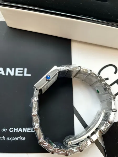 Chanel Premiere Black Dial Silver-Tone Watch Watches - 36