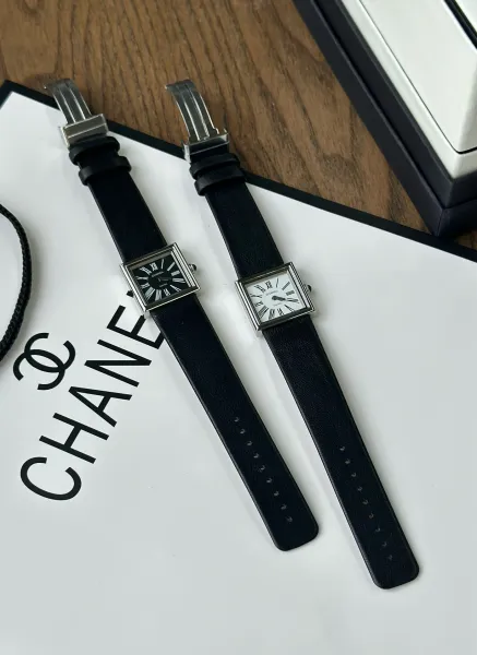 Chanel Premiere Black Dial Silver-Tone Watch Watches - 47