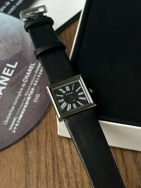 Chanel Premiere Black Dial Silver-Tone Watch Watches - 68