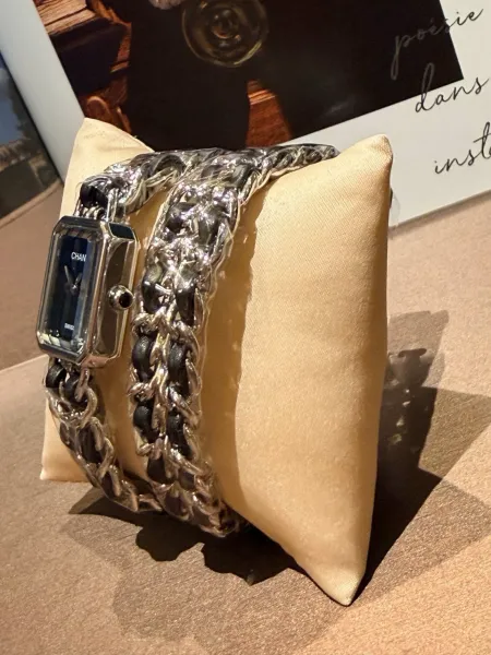 Chanel Première Re-Edition Black and Silver Chain Watch Watches - 14