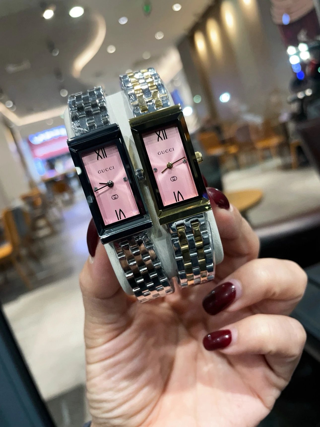 Gucci Watches G-Frame rectangular bracelet watch image 7