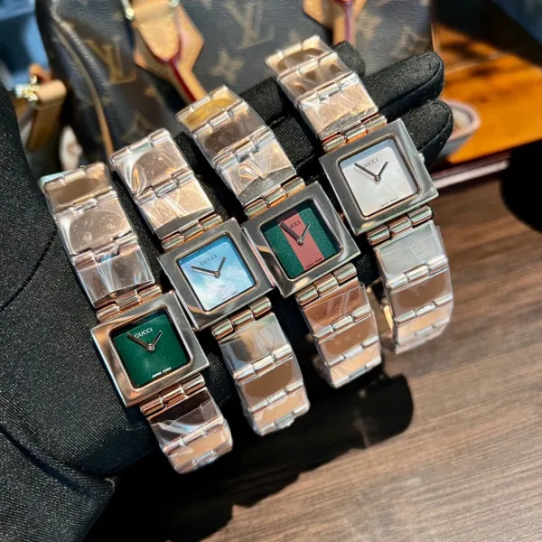 Gucci G-Timeless Square Black Dial Silver Watch Watches - 39