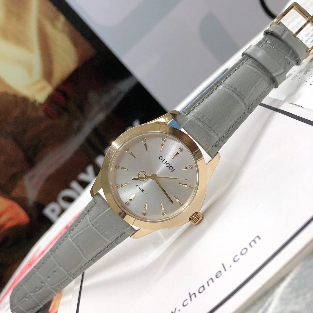 Gucci G-Timeless Mini Green Leather Quartz Watch - 3