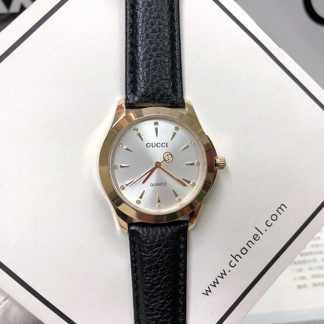 Gucci G-Timeless Mini Green Leather Quartz Watch - 56