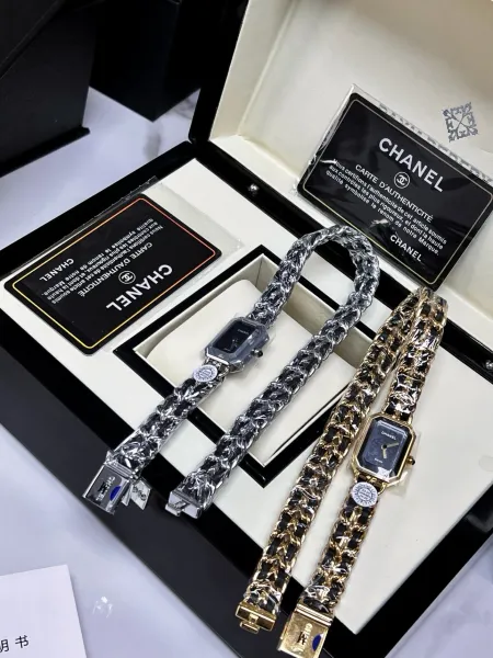 Chanel Première Re-Edition Black and Silver Chain Watch Watches - 9