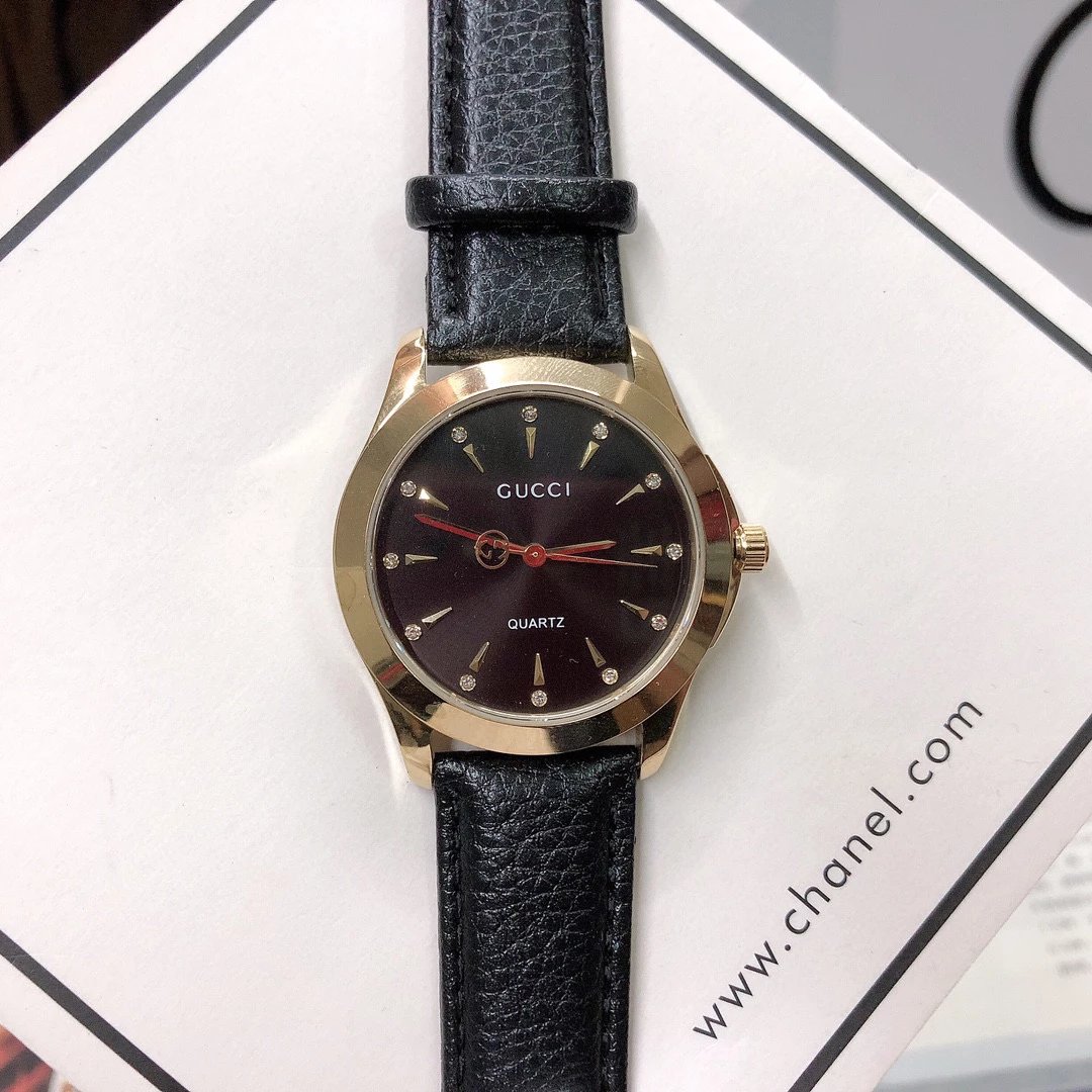 Gucci G-Timeless Mini Green Leather Quartz Watch - 87