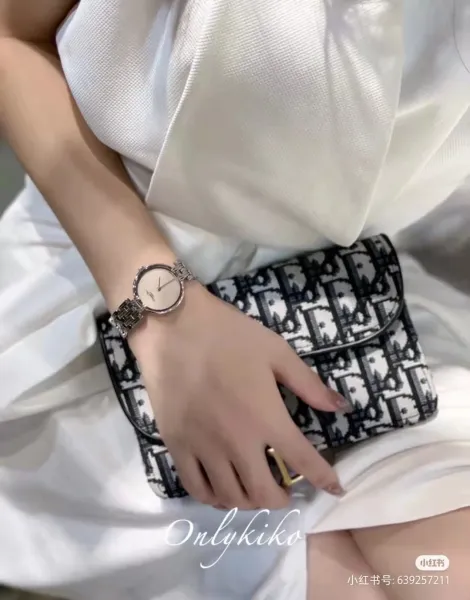 Dior La D de Dior Black Dial Gold-Tone Watch Watches - 4