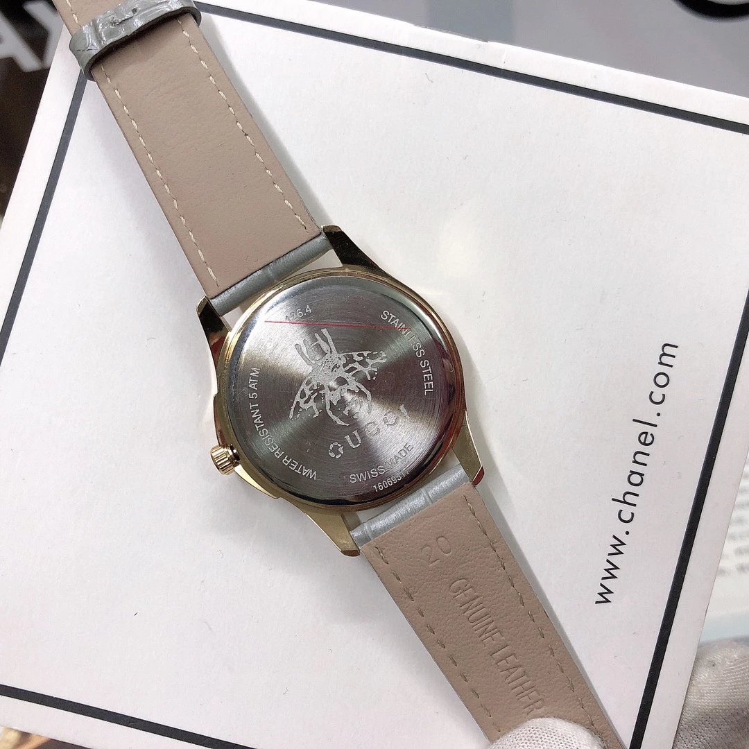 Gucci G-Timeless Mini Green Leather Quartz Watch - 81
