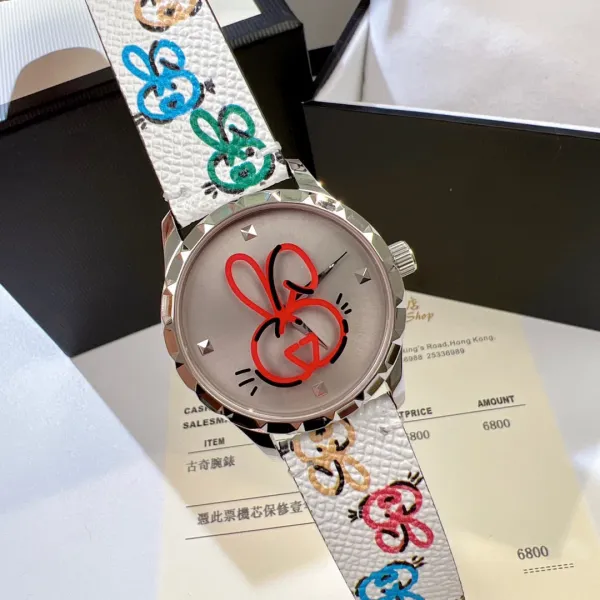 Gucci GG Marmont Rabbit Print Watch Multicolor Quartz Watch Watches - 12