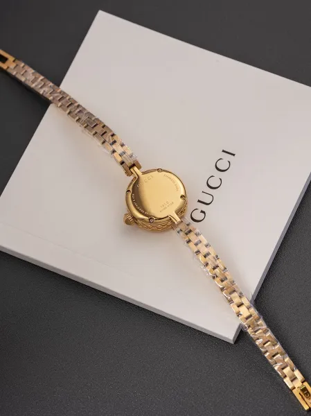 Gucci G-Timeless Mini Black Dial Gold-Tone Diamond-Set Watch Watches - 47