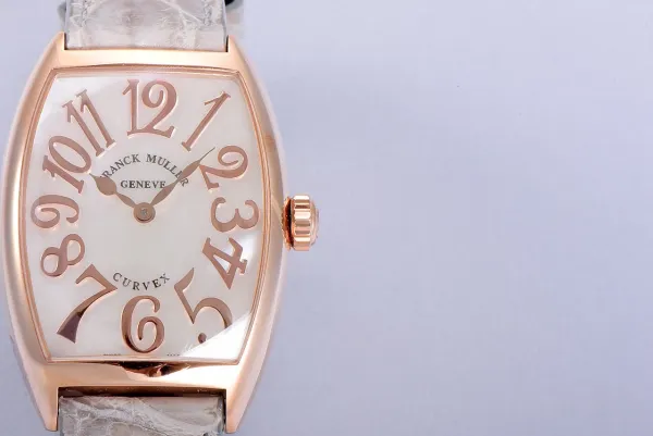 Franck Muller Curvex Diamond-Set Rose Gold with Turquoise Alligator Strap Watch Watches - 23
