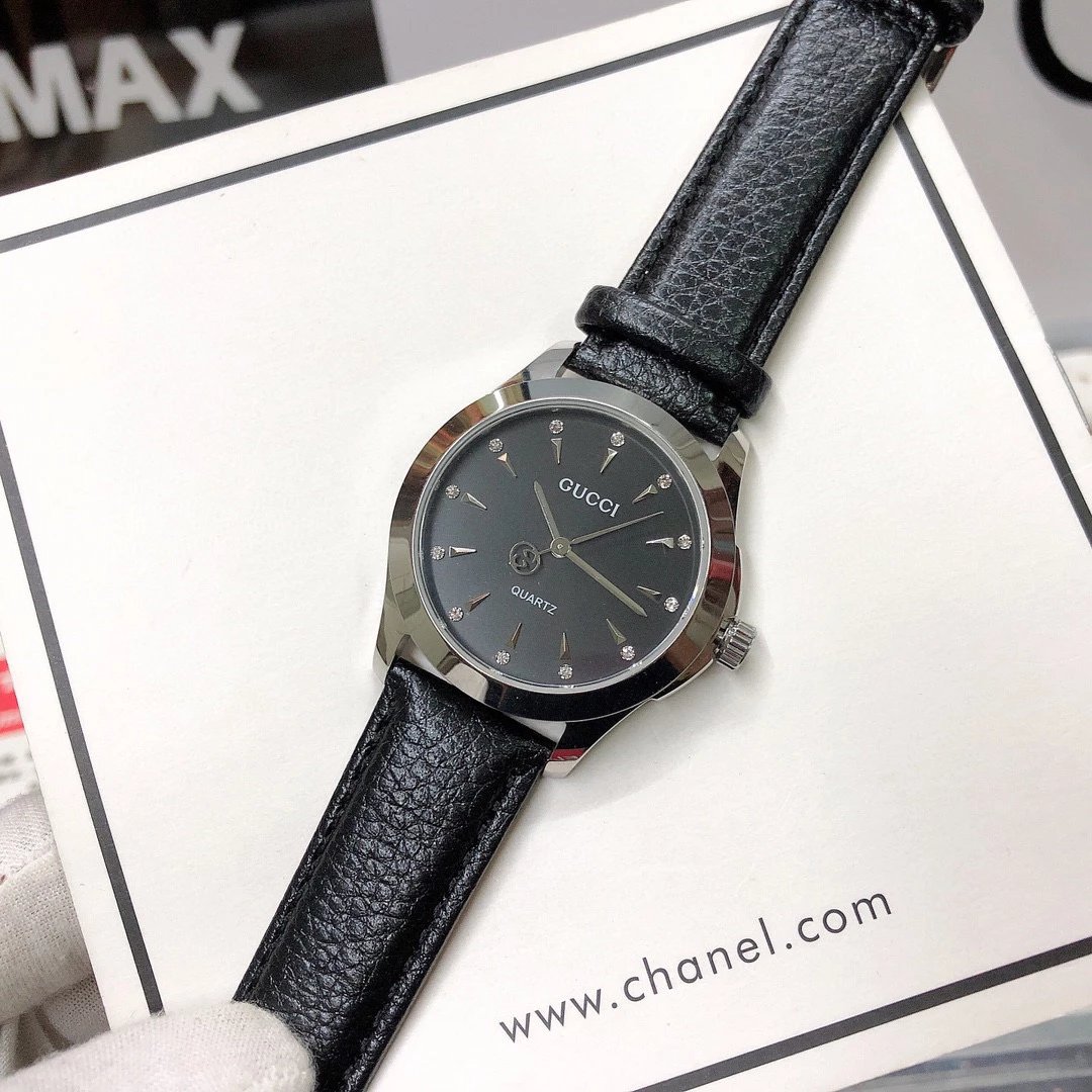 Gucci G-Timeless Mini Green Leather Quartz Watch - 30