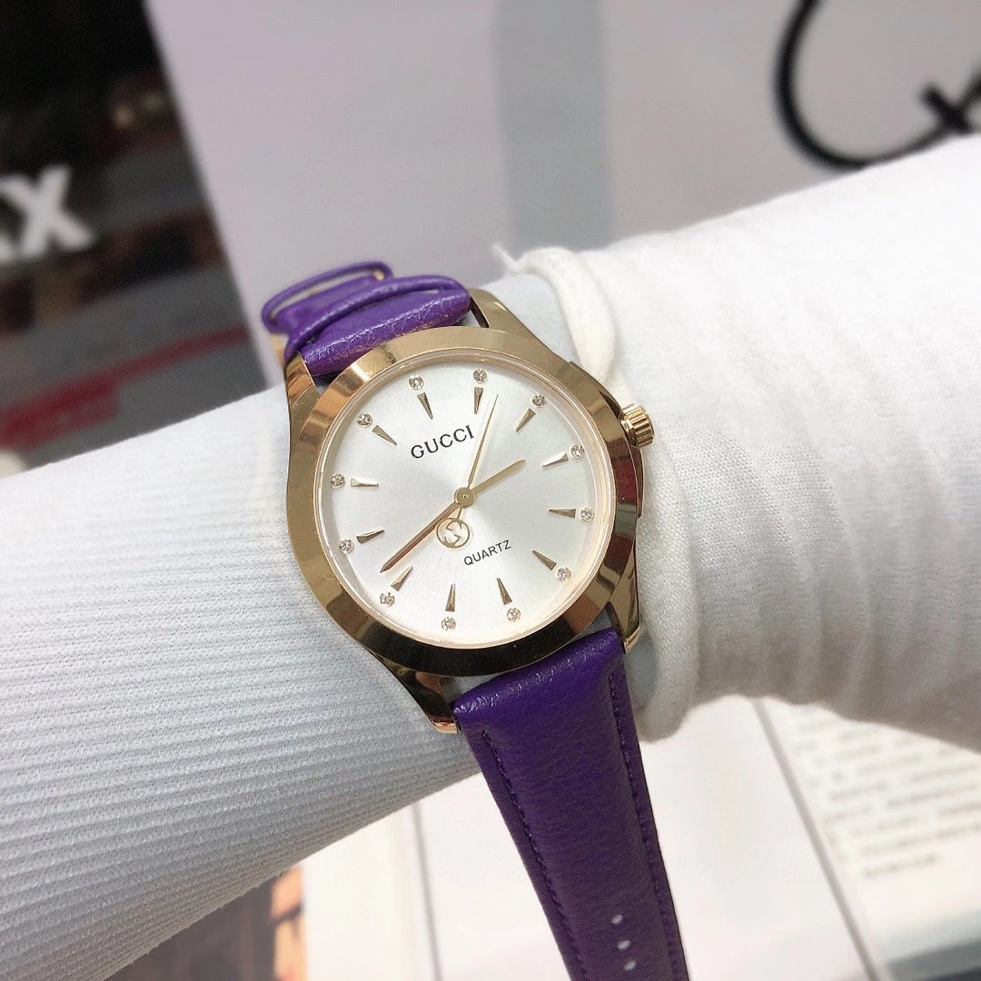 Gucci G-Timeless Mini Green Leather Quartz Watch - 47