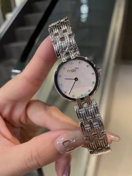 Dior La D de Dior Black Dial Gold-Tone Watch Watches - 14