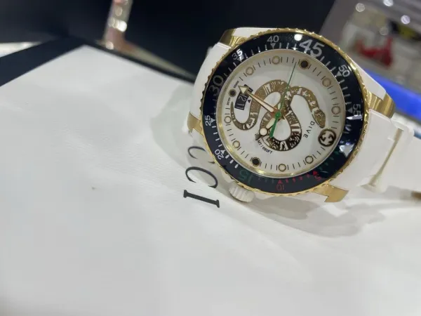 Gucci Dive Snake White Gold Watch Watches - 52